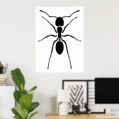Zwart Ant Poster (Thuiskantoor)