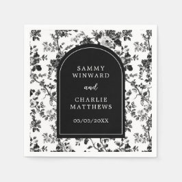 Zwart Antiek Chinoiserie Wedding Servet