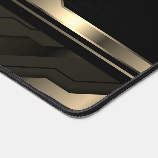 Zwart Antiek Silver Gaming Achtergrond Bureaumat (Hoek)