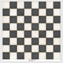 Zwart & Antiek Wit Aangepaste Grootte Schaakbord D