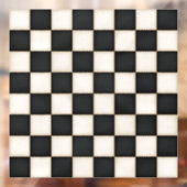 Zwart & Antiek Wit Custom Size Chessboard Decal (Vel 2)