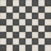 Zwart & Antiek Wit Custom Size Chessboard Decal Sticker (Voorkant)