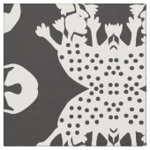 Zwart-Aomba Monster Fabric Stof (Close Up)