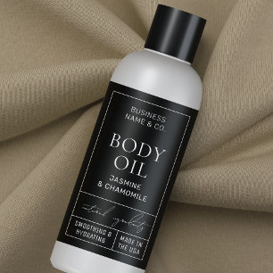 Zwart Apothecary 4 OZ 120ml Kosmetisch Flessenetik Rechthoekige Sticker