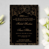 Zwart Arabisch  Moskee islamitisch moslim bruiloft Kaart