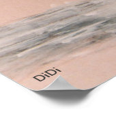 Zwart Arabisch paardenblad Poster (Hoek)