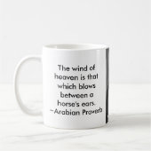 Zwart Arabisch Paardenportret Koffiemok (Links)