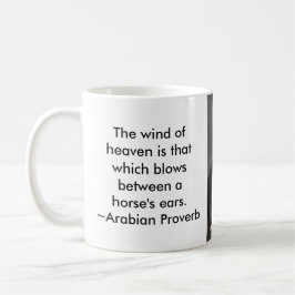 Zwart Arabisch Paardenportret Koffiemok