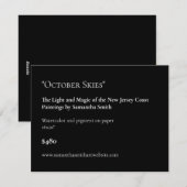  Zwart Art Show Display Kaarten Labels (Voorkant / Achterkant)