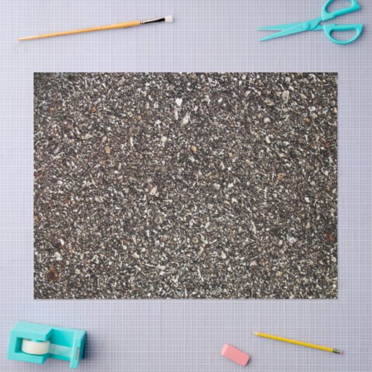 Zwart asfalt afdrukken tissuepapier (Craft)