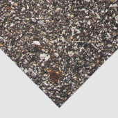 Zwart asfalt afdrukken tissuepapier (Detail)