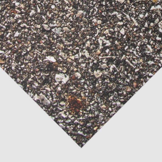 Zwart asfalt afdrukken tissuepapier (Detail)