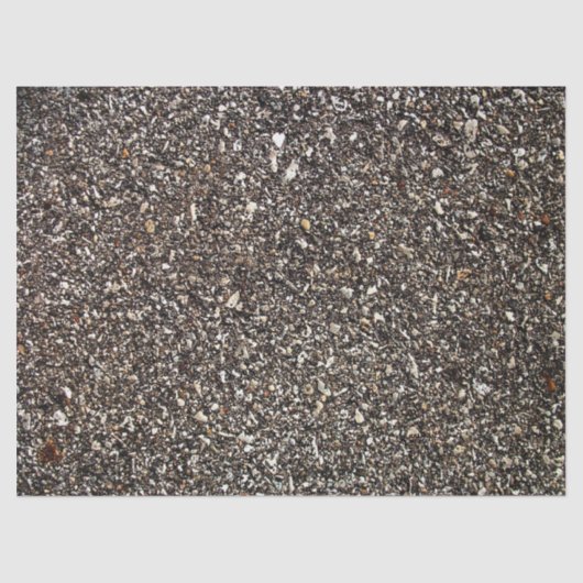 Zwart asfalt afdrukken tissuepapier (Voorkant)