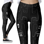 Zwart Astronautenpak voor ruimteverkenning SciFi Leggings<br><div class="desc">Futuristische Leggings met een uitgesproken robotgevoel. Voeg je naam en je Ruimteschip naam toe. Voeg je bemanning toe en dan kun je aan boord gaan van je ruimteschip of gaan clubben in een buitenaardse nachtclub. Perfecte denkbeeldige,  verhalen vertellen,  cosplay,  cyberpunk,  cyber gothic leggings.</div>