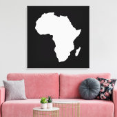 Zwart-Audaciaal Afrika Canvas Afdruk (Insitu (Woonkamer))