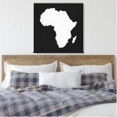 Zwart-Audaciaal Afrika Canvas Afdruk (Insitu (Slaapkamer))