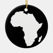 Zwart-Audaciaal Afrika Keramisch Ornament (Voorkant)