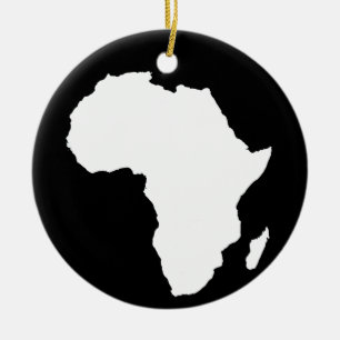 Zwart-Audaciaal Afrika Keramisch Ornament