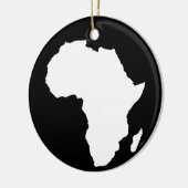 Zwart-Audaciaal Afrika Keramisch Ornament (Links)