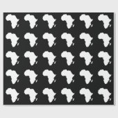 Zwart Audacieux Afrika Cadeaupapier (Vlak)