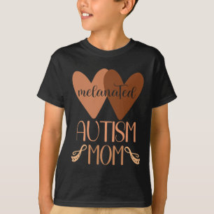 Zwart Autisme Moeder van Autistische Zoon Kinder M T-shirt