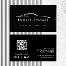 Zwart Auto Detailing, Auto Repair Logo QR Code