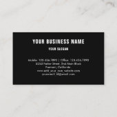 Zwart Auto Detailing, Auto Reparatie Zwart & rood Visitekaartje (Achterkant)