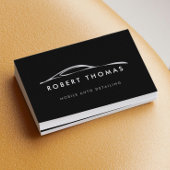 Zwart automatische gegevens, automatische reparati visitekaartje