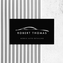 Zwart automatische gegevens, automatische reparati visitekaartje