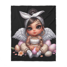 Zwart Baby Angel Fleece