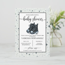 Zwart Baby Hoge Topjes Baby shower Kaart