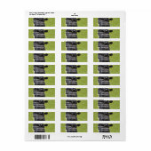 Zwart Baby Kalf Etiket (Full Sheet)