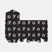 Zwart & Baby Roze X O XO XO's Trendy Cute Bedankdoosjes (Uitgevouwen)