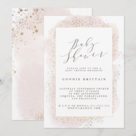 ZWART BABY SHOWER KAART