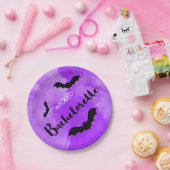 Zwart Bachelorette Bat Witchy Papieren Bordje (Feest)