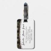  zwart, bagagelabel genaamd (Achterkant verticaal)