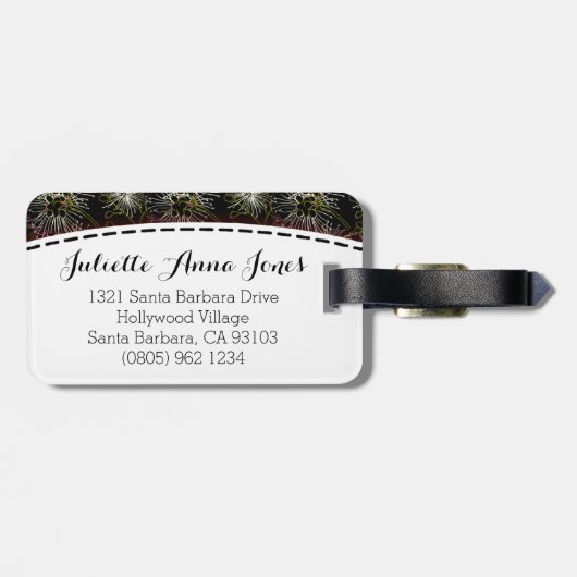  zwart, bagagelabel genaamd (Achterkant horizontaal)