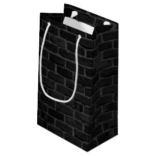 Zwart bakstenen patroon klein cadeauzakje