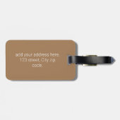 Zwart ballerina afro, naam van het beeldschermschr bagagelabel (Achterkant horizontaal)