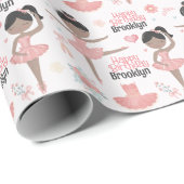 Zwart Ballerina Persoonlijk pakpapier (Rol Hoek)