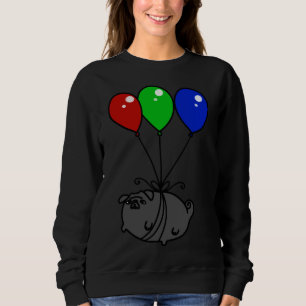 Zwart ballon pug Classic T-shirt 651