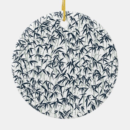 Zwart bamboe Ornament (Achterkant)