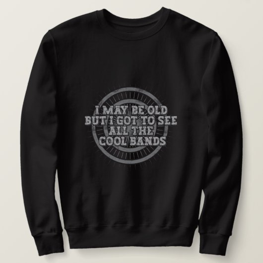  Zwart Band Sweatshirt - Perfect Gift (Design voorkant)