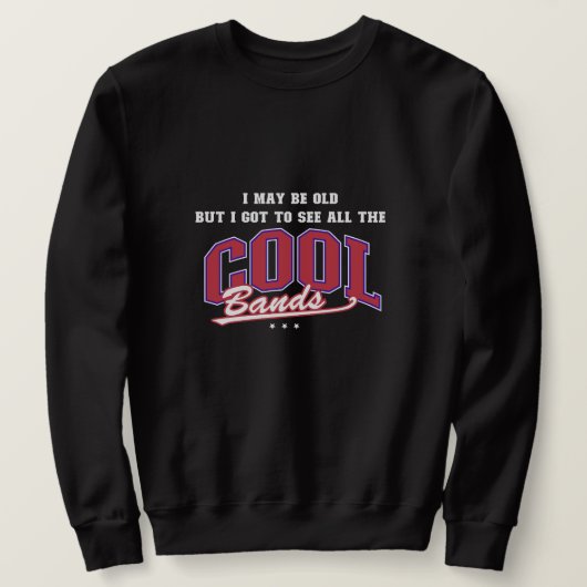  Zwart Band Sweatshirt - Perfect Gift (Design voorkant)