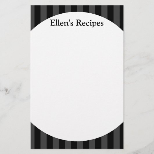 Zwart bandenrecept notitieblok briefpapier (Voorkant)