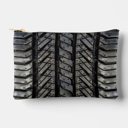 Zwart bandrubber automobieldecor etui (Voorkant)