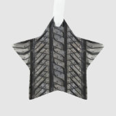 Zwart bandrubber automobieldecor ornament (achterkant)