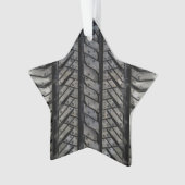 Zwart bandrubber automobieldecor ornament (voorkant)