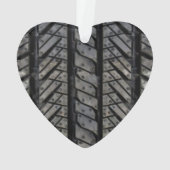 Zwart bandrubber automobieldecor ornament (achterkant)