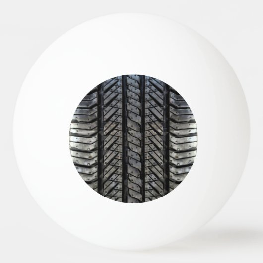 Zwart bandrubber automobieldecor pingpongbal (Achterkant)